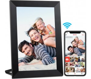 10.1 Zoll WiFi 16 GB Digitaler Bilderrahmen IPS Touchscreen Automatische Drehung Einfache Einrichtung zur Gemeinsamen Nutzung von Fotos und Videos