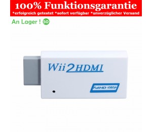 Wii auf HDMI Adapter Konverter Stick Upskaler auf 720p und 1080p Full HD TV
