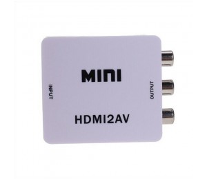 Mini HDMI to AV converter Composite AV /RCA /CVBS L/RVideo + Audio Signal HD Converter Support PAL/NTSC 480i 576i