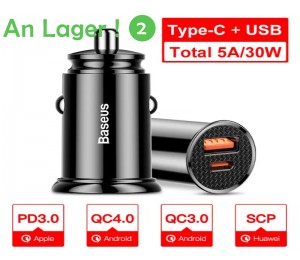 Baseus Mini USB Auto Ladegerät Für Handy Tablet GPS 3.1A Schnelle Ladegerät Auto-Ladegerät Dual USB Auto