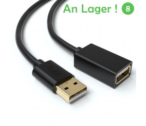 5m USB Verlängerungskabel USB-A Stecker zu USB-A Buchse Erweiterung