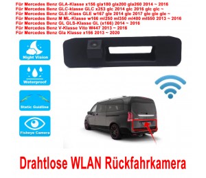 140 ° HD Drahtlose WLAN Rückfahrkamera Für Mercedes Benz V-klasse Vito W447/GLA X156/GLC X253/GLE W167/ML W166/GL GLS X166