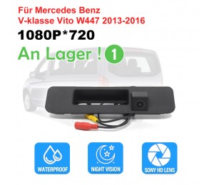 140 ° AHD Nachtsicht 1080P * 720 Fisheye Objektiv Fahrzeug Rückansicht Stamm Griff Kamera Für Mercedes Benz V-klasse Vito W447 2013-2016