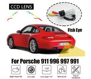 170 degree Fisch eye CAM Kit Nachtsicht Rückfahrkamera für Porsche 911 996 997 991 