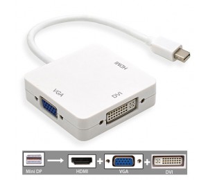 3 in 1 Mini DP displayport auf HDMI/DVI/VGA Display Port Kabel Adapter