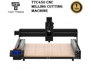 TwoTrees TTC 450 CNC Fräsmaschine CNC Holzfräser 3-Achsen-Metallfräsmaschine, Graviermaschine zum Gravieren von Holz, Acryl, MDF, PCB-Kunststoffen