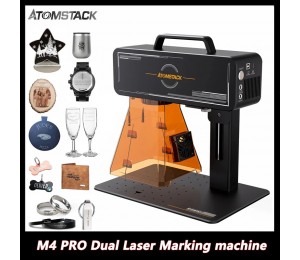 Atomstack M4 PRO Dual Laser Blaue Diode Infrarot-Laser Desktop Handheld 2-In-1 Laser Marking Machine