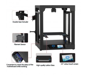 Twotrees fdm 3d drucker SP-5 core xy fdm hotbed pei großer druck geräuschloser motherboard dual z achsen druck pa/pc/pla/abs/tpu/elast