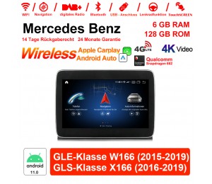 9 Zoll Snapdragon 662 8 Core Android 11.0 4G LTE Autoradio/Multimedia 6GB RAM 128GB ROM Für Benz GLE class W166/GLS class X166 Built-in CarPlay