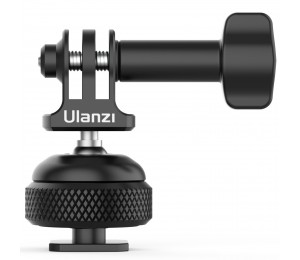 Ulanzi GP-6 Basis Montieren Kalten Schuh 1/4'' für GoPro 9/8/7 Universal Adapter Halterung 360 ° Einstellbar Kugelkopf