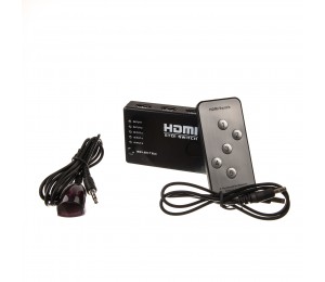 5 Port 1080P Video HDMI Switch Switcher Splitter for HDTV PS3 DVD + Remote