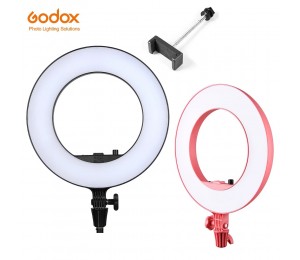 Godox LR180 27 W Ring LED Video Licht Kalt Farbe Temperatur mit Weiß Licht-vorbei Bord Telefon Halter für live-Shooting