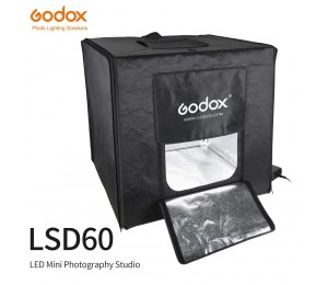 Godox LSD60 60*60 cm 40 watt LED Foto Studio Softbox Licht Zelt SoftBox + AC Adapter + PVC hintergründe für Telefon DSLR Schießen Produkt