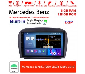 9 Zoll Android 10.0 Autoradio / Multimedia 6GB RAM 128GB ROM Für Mercedes Benz SL R230 SL500 2005-2010