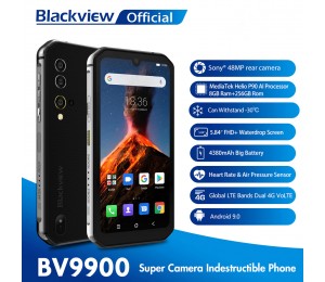Blackview BV9900 Helio P90 Octa Core 8 GB 256 GB IP68 Robustes Mobiltelefon Android 9.0 48MP Quad-Rückfahrkamera NFC Smartphone
