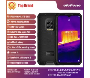 Ulefone Armor 9 Thermokamera Robustes Telefon Android 10 Helio P90 Octa-Core 8 GB + 128 GB Mobiltelefon 6600 mAh 64 MP Kamera Smartphone