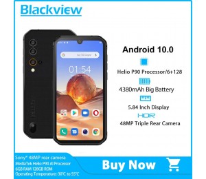 Blackview BV9900E Helio P90 5,84 Zoll Dual-SIM-Smartphone IP68 / IP69K 6G RAM 128G ROM