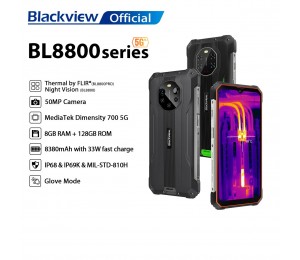 Blackview BL8800 pro Nachtsicht Smartphone Dimensity700 6.58" IPS 8GB RAM 128GB ROM Wärmebildkamera Telefon