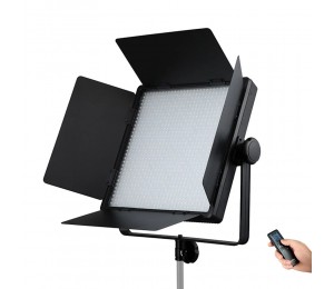 Godox LED1000Bi II LED-Videolicht Dimmbar zweifarbig 3300-5600K Farbtemperatur 70W CRI96 TLCI98 mit LCD-Display Fernbedienung Scheunentore Weißer Diffusionsfilter