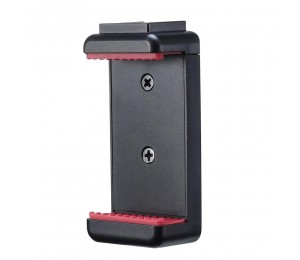 Ulanzi ST-07 Einstellbarer Telefonhalter Vlog Phone Clip mit 1/4 Zoll Schraubenlöchern ausziehbar Kaltschuh für 5,6-8,3 cm Breite Smartphone für Stativ LED Lichtmikrofon