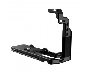 UURig R033 Metall L Halterung Lederhandgriff mit Arca Swiss Typ Schnellverschlussplatte Design Kaltschuhhalterung und 1/4 Zoll Schraubenlöchern