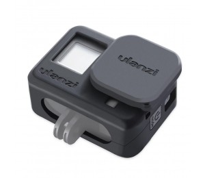 Ulanzi G8-3 Schutzhülle für die weiche Silikon Kamera mit Kamera Objektivkappe Droproof Vlogging Case Cage Kit Kompatibel mit GoPro Hero 8 Black