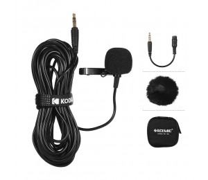 ACEMIC Einkopf-Lavaliermikrofon Mikrofonaufsteck-Aufsteckkondensator