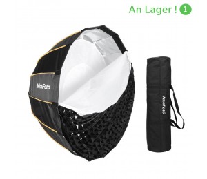 NiceFoto LED-Φ120cm / 90cm / 70cm / 60cm Schnellmontage Faltbarer Regenschirm für Parabolregen Softbox mit gitter tragetasche durchmesser