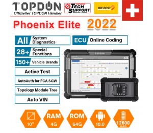 Topdon Phoenix Elite OBD2-Diagnosescanner Programmierung