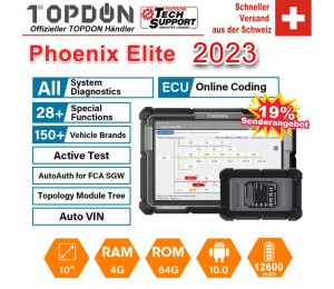 Topdon Phoenix Elite OBD2-Diagnosescanner Programmierung