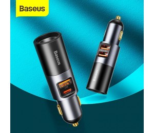 Baseus 120W Autoladegerät QC3,0 PD3,0 USB Telefon Auto Ladegerät Für iPhone 12 Pro Samsung Xiaomi Expansion port Handy Ladegerät