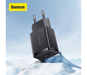 Baseus 10,5W Dual Port USB Mini tragbares Reiseladegerät für iPhone Huawei Xiaomi