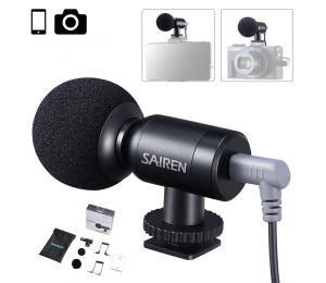 Sairen Nano Mic Tragbare Mini Rekord TRS TTRS Mikrofon für Gopro 8 7 6 5 Sony A6400 A6300 SLR Kamera smartphone Vlog Mic