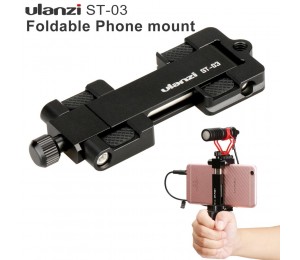 Ulanzi ST-03 Metall Telefon Stativhalterung mit kaltem Schuh Universal Clip Halter für SmartPhone Mikrofon Licht