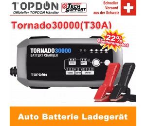TOPDON Tornado30000 T30A 6V 12V 24V 50Ah -1000Ah Blei-Säure-Batterie Auto Batterie Ladegerät