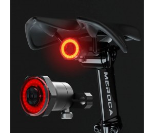 Smart Fahrrad Schwanz Saddle Light Auto Start Stop Brems IPX6 Wasserdichte USB Lade Fahrrad Led leuchten