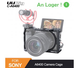 UURig C-A6400 Metall Kamera Käfig Rig für Sony Alpha A6400 Hand Grip Kamera Rig DSLR Kamera Zubehör