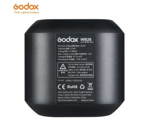 Godox WB26 2.6Ah AD600PRO Lithium-batterie für AD600PRO AD600 PRO