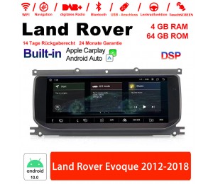 10.25 Zoll Android 10.0 Autoradio / Multimedia 4GB RAM 64GB ROM Für Land Rover Evoque 2012-2018 Built-in CarPlay / Android Auto
