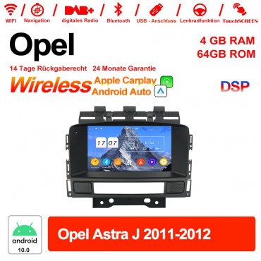 7 Zoll Android 10.0 Autoradio / Multimedia 4GB RAM 64GB ROM Für Opel Astra J 2011-2012 Built-in Carplay / Android Auto