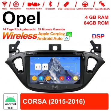 8 Zoll Android 10.0 Autoradio / Multimedia 4GB RAM 64GB ROM Für Opel CORSA Mit WiFi NAVI USB