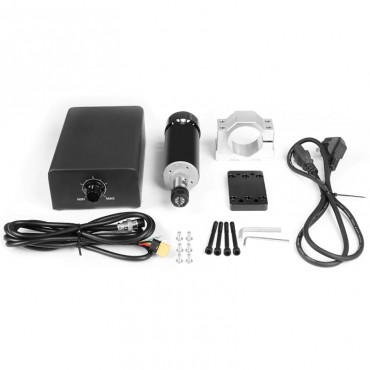 TwoTrees CNC 500 W Spindelmotor-Set 12000 U/min luftgekühlter BlDC-Motor mit integrierter Steuerbox für DIY-Gravur, CNC-Gravur, CNC-Bohren (500 W Spindelmotor)