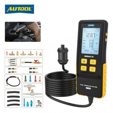 Autool pt635 automobil kraftstoff manometer 0-100 psi digital display automobil werkzeug für motorrad auto lkw