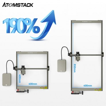 ATOMSTACK Laser gravur maschine Y-achse Extension Kit 850*400mm Fläche für x20 pro/s20 pro/x30 pro/s30 pro Laser gravur maschinen zubehör