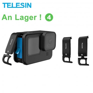 TELESIN Batterie Side Abdeckung Aluminium Legierung Einfach Abnehmbar Typ-C Lade Abdeckung Port Für GoPro Hero 9 10 11