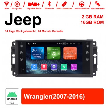 7 Zoll Android 10.0 Autoradio / Multimedia 2GB RAM 16GB ROM Für Jeep Wrangler