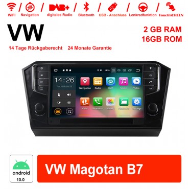 9 Zoll Android 10.0 Autoradio / Multimedia 2GB RAM 16GB ROM Für VW Magotan B7