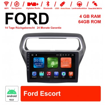 10.1 Zoll Android 10.0 Autoradio / Multimedia 4G RAM  64GB ROM  für Ford Escort