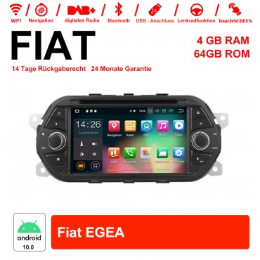 7 Zoll Android 10.0Autoradio / Multimedia 4GB RAM 64GB ROM Für Fiat EGEA