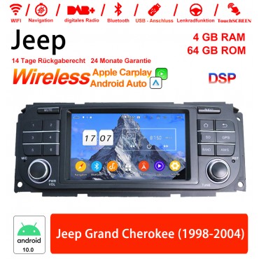 5 Zoll Android 12.0 Autoradio / Multimedia 4GB RAM 64GB ROM Für Jeep Grand Cherokee (1998-2004) Built-in Carplay / Android Auto
